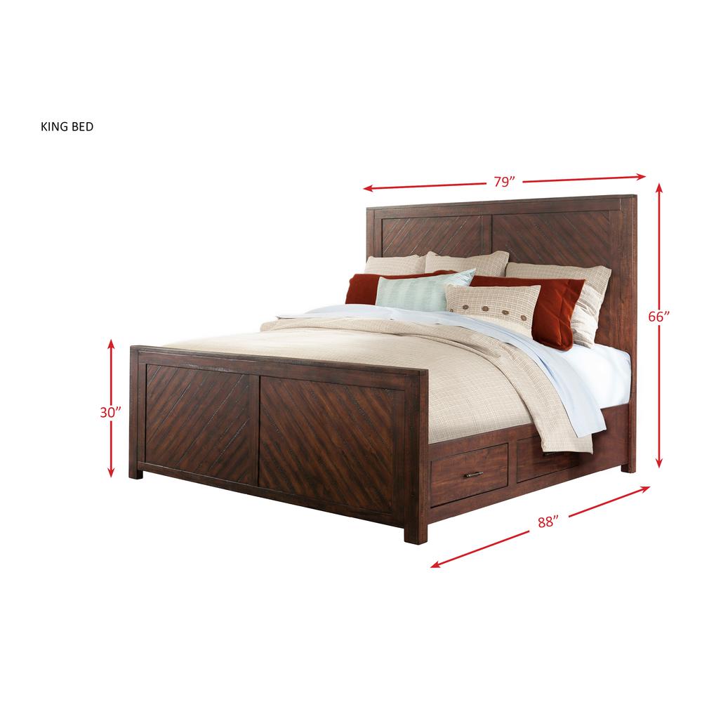 Dex King Platform Storage Bed. Picture 3