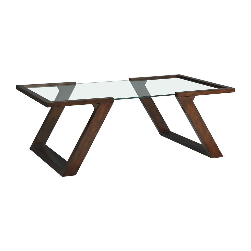 Picket House Furnishings Kai Rectangular Coffee Table in Dark Espresso. Picture 1