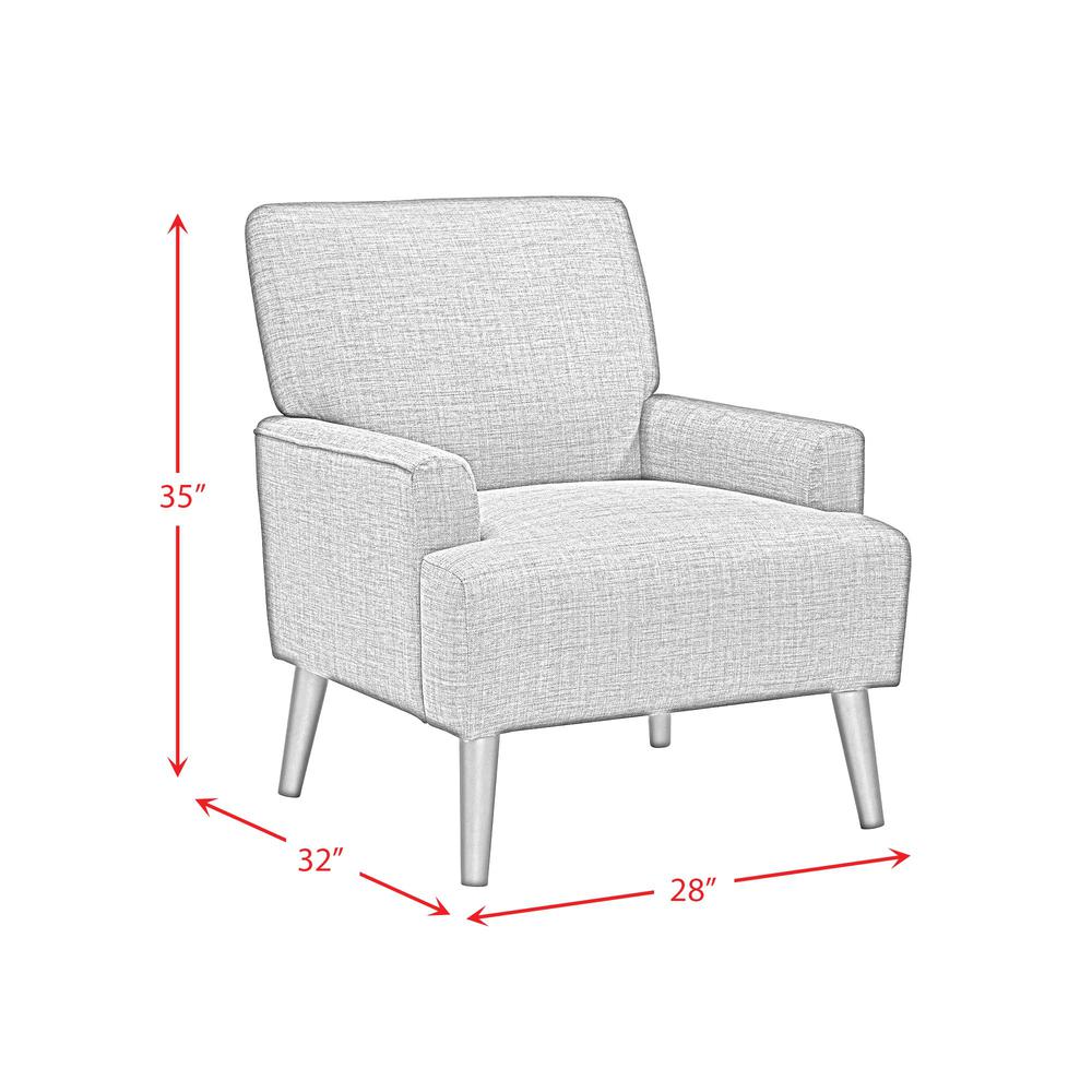 May Chair in 8077 Boucle Grey & Espresso. Picture 5