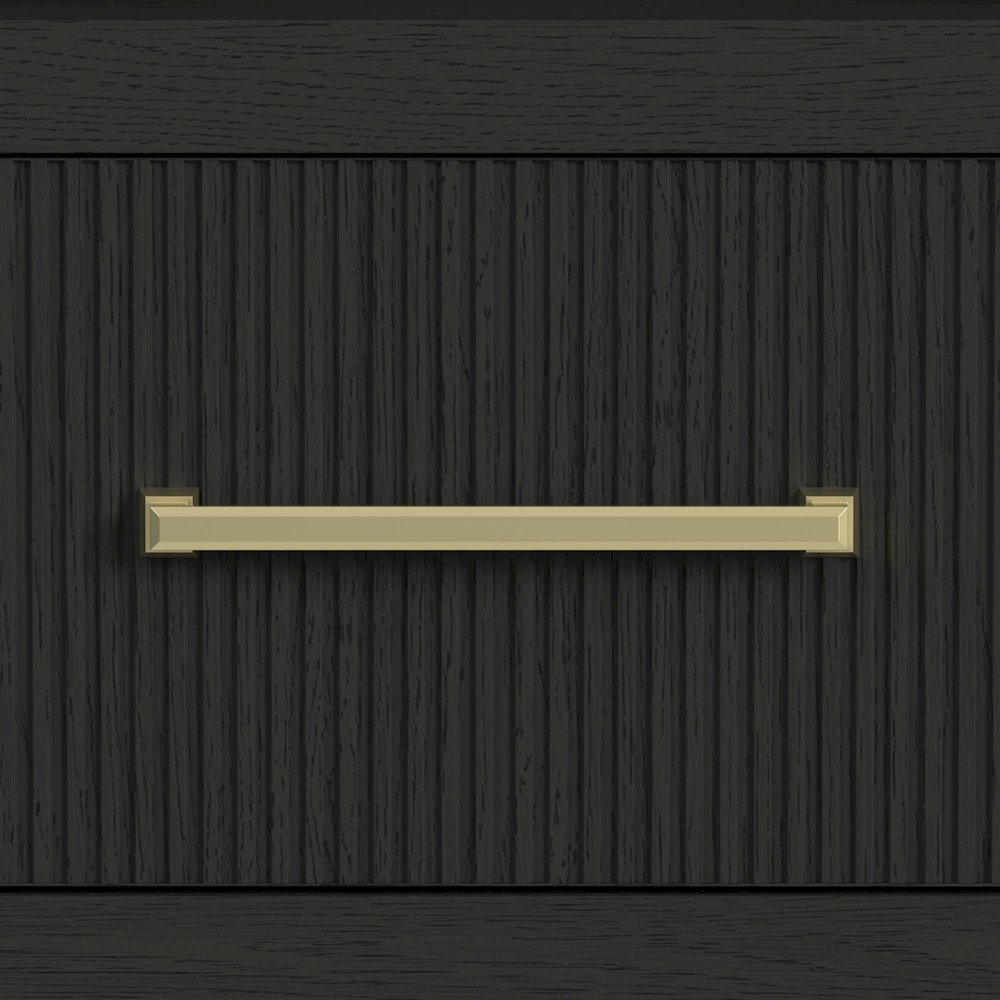 Woodridge Side Piers in Black with Grain. Picture 5