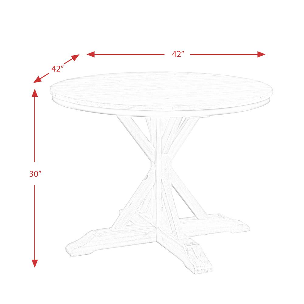 Keaton Round Standard Height 5PC Dining Set-Table and Four Chairs. Picture 9