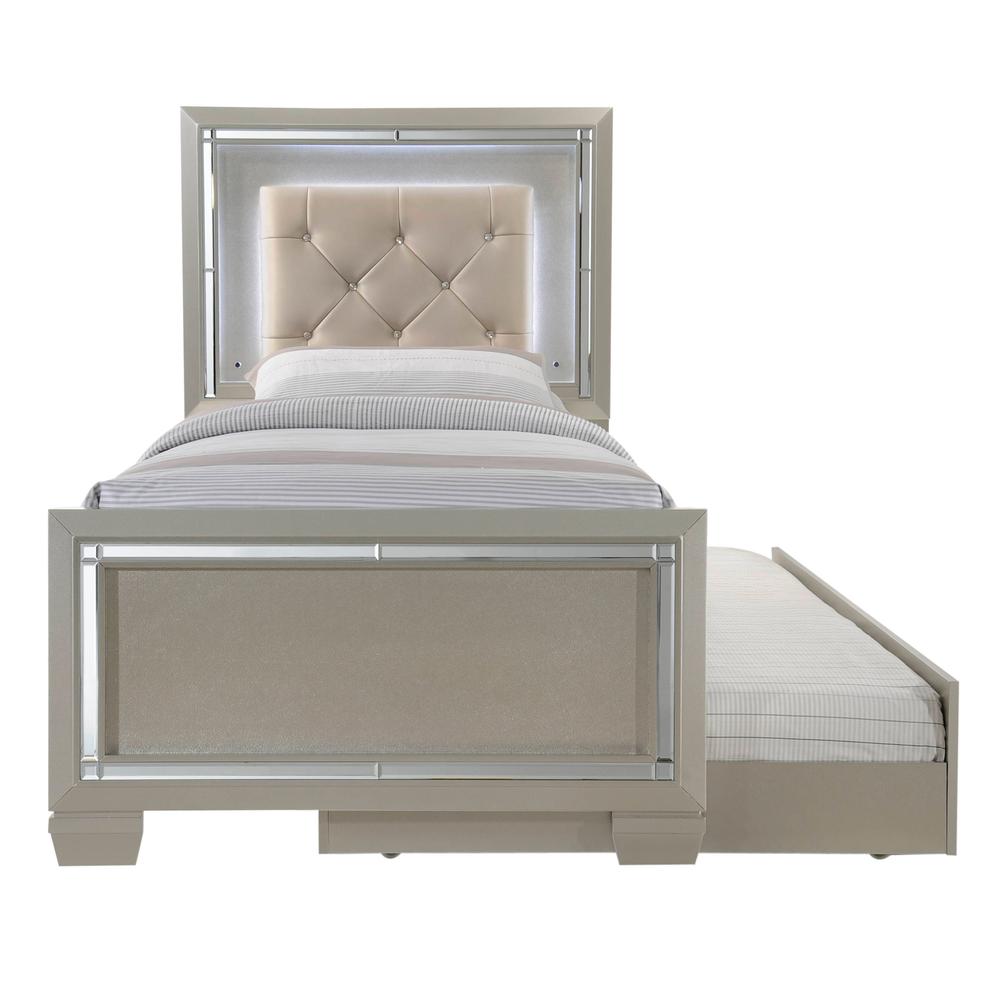 Glamour Youth Twin Platform Bed w/ Trundle. Picture 162