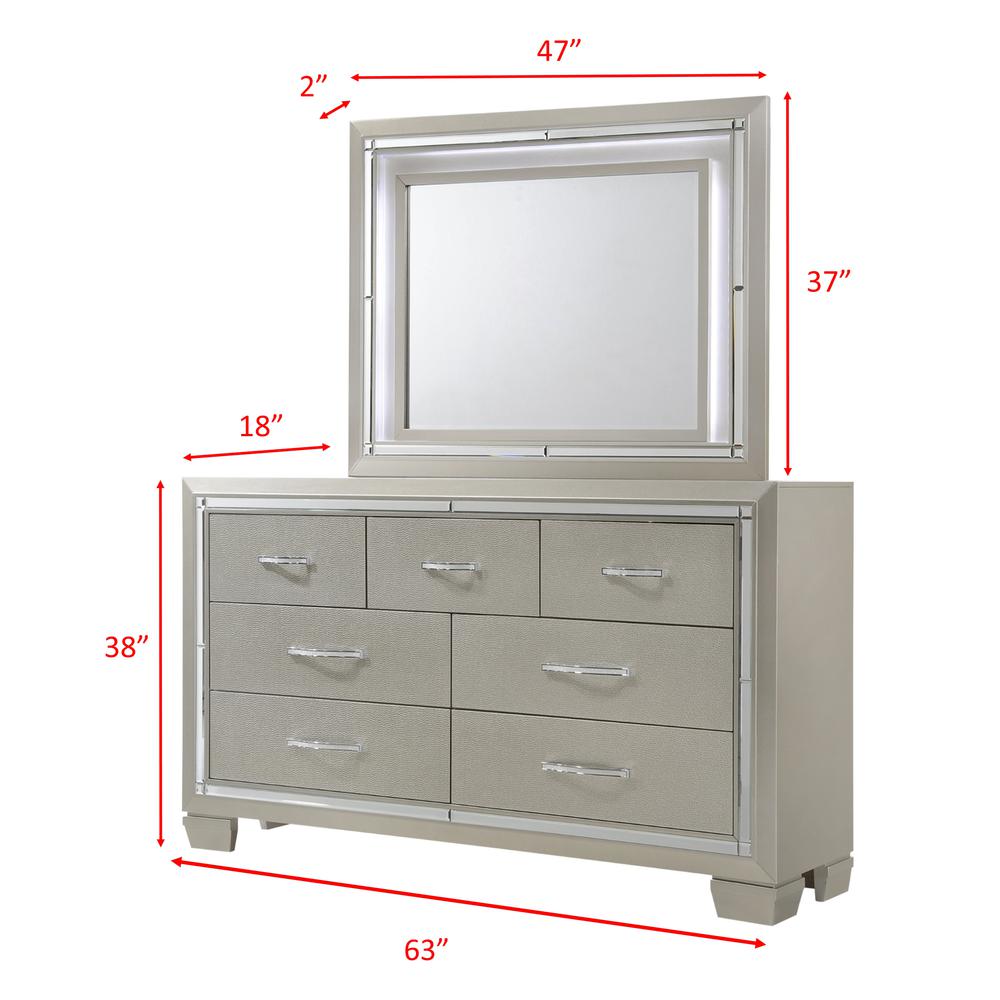Glamour King Platform Storage  3PC Bedroom Set. Picture 25