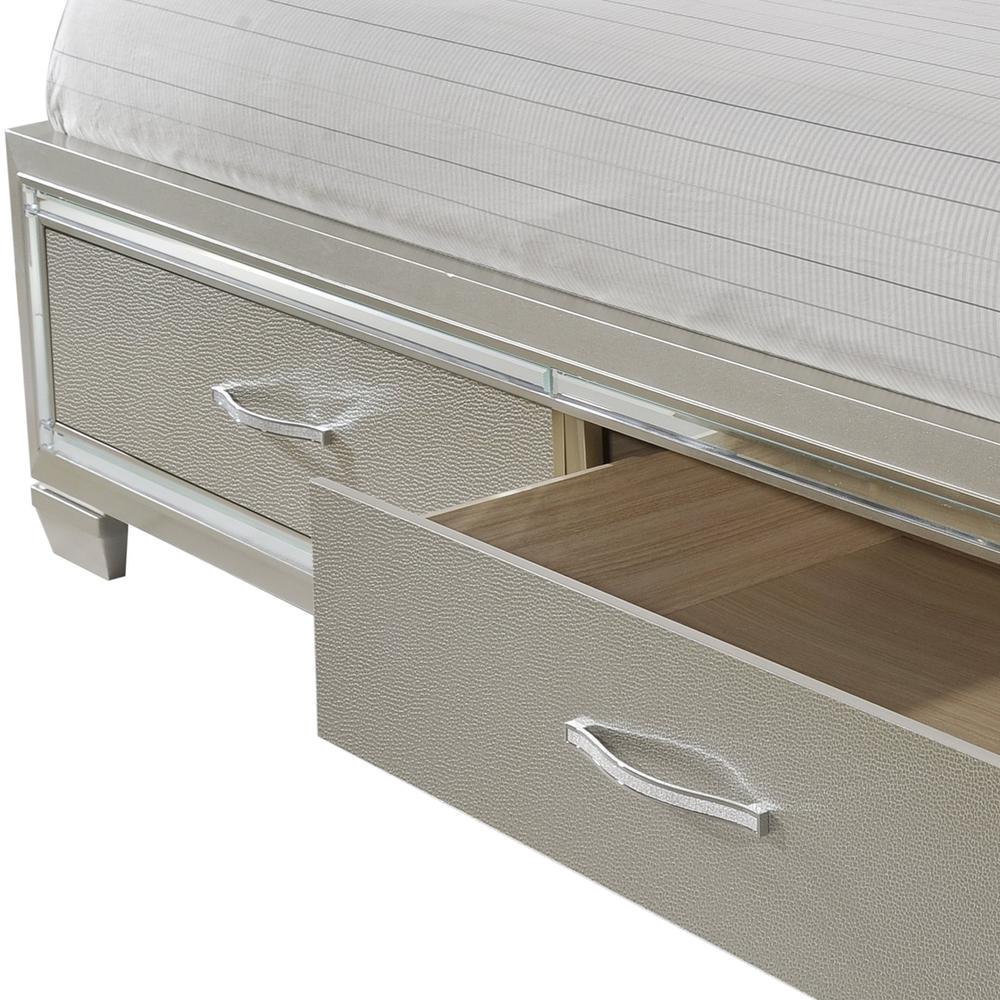 Glamour King Platform Storage  3PC Bedroom Set. Picture 30