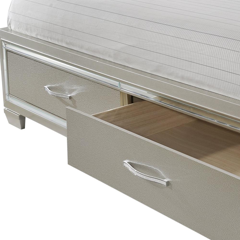 Glamour Queen Platform Storage  3PC Bedroom Set. Picture 29