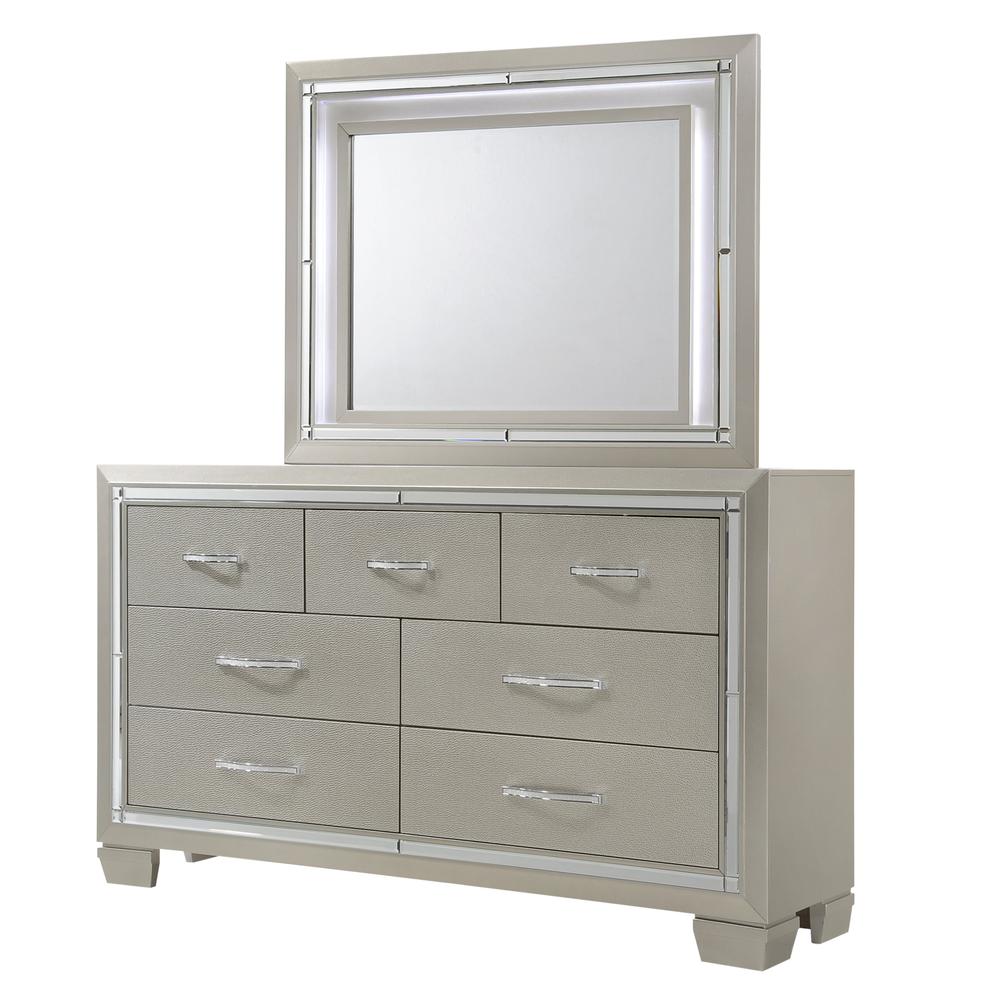 Glamour Queen Platform Storage  4PC Bedroom Set. Picture 31
