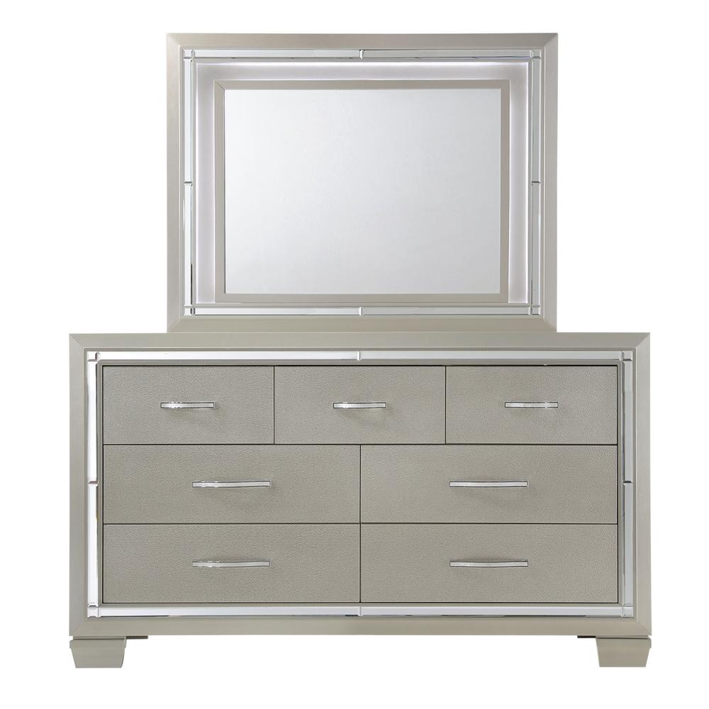 Glamour Queen Platform Storage  4PC Bedroom Set. Picture 32