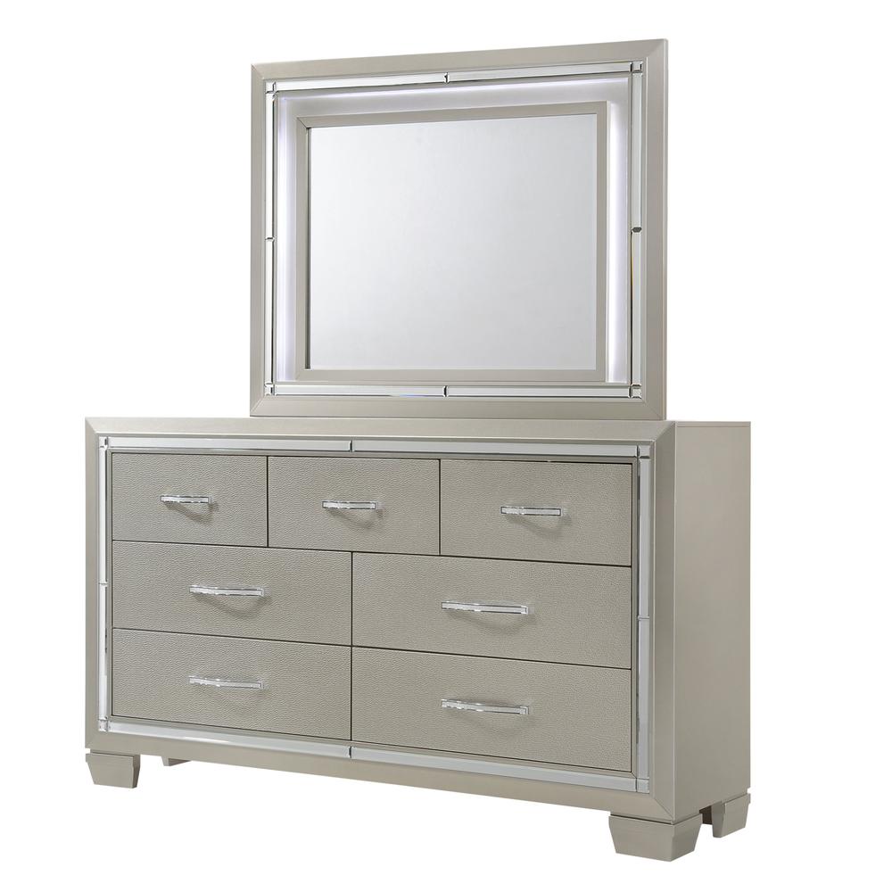 Glamour Queen Platform Storage  5PC Bedroom Set. Picture 39