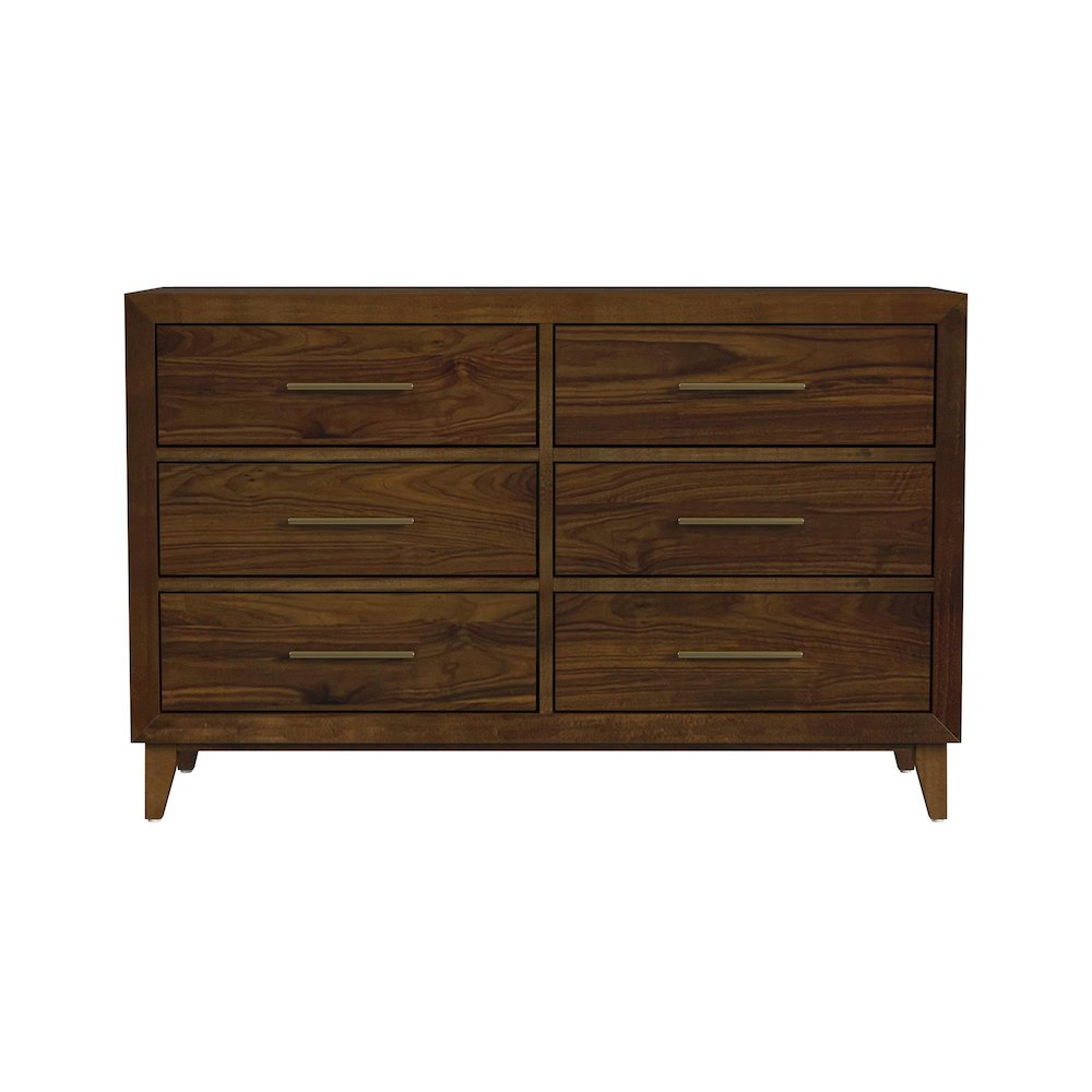 Malia 6-Drawer Dresser in Walnut. Picture 3