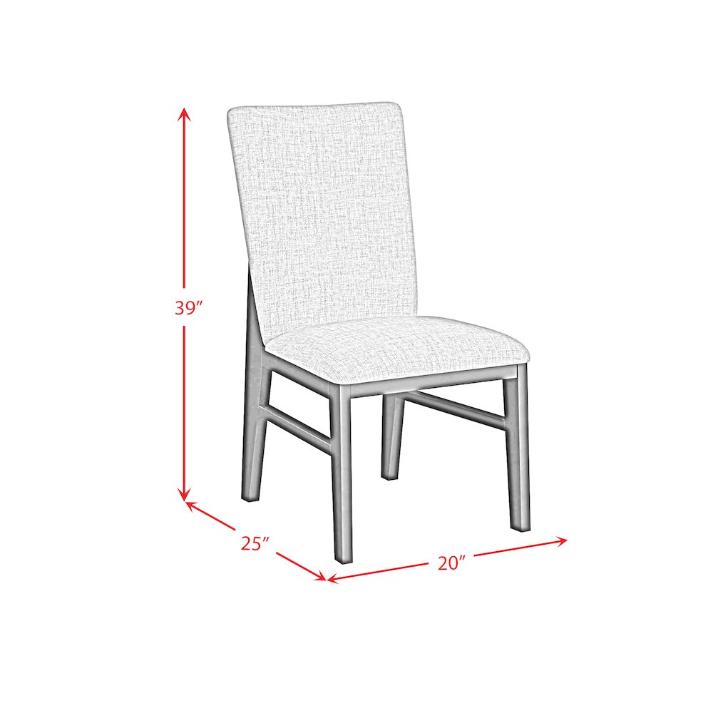Megan 5PC Standard Height Dining Set in Black-Table and Four Chairs. Picture 8