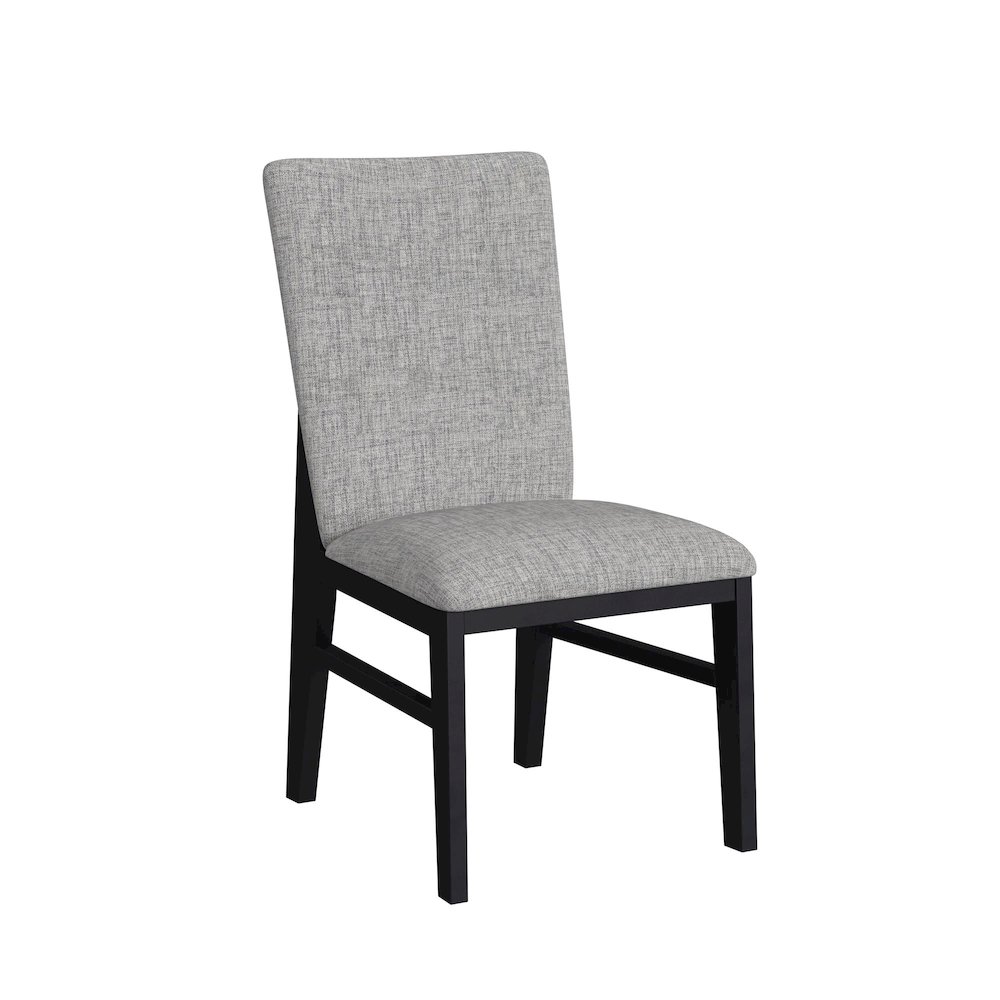Megan 5PC Standard Height Dining Set in Black-Table and Four Chairs. Picture 2