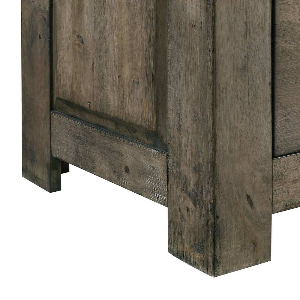 Memphis Queen Panel 3PC Bedroom Set in Grey. Picture 12