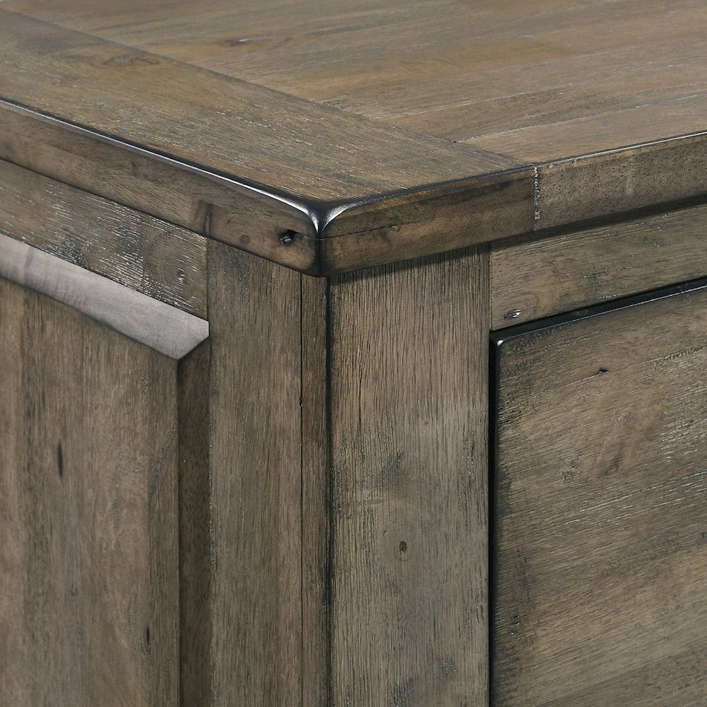 Memphis Queen Panel 3PC Bedroom Set in Grey. Picture 8