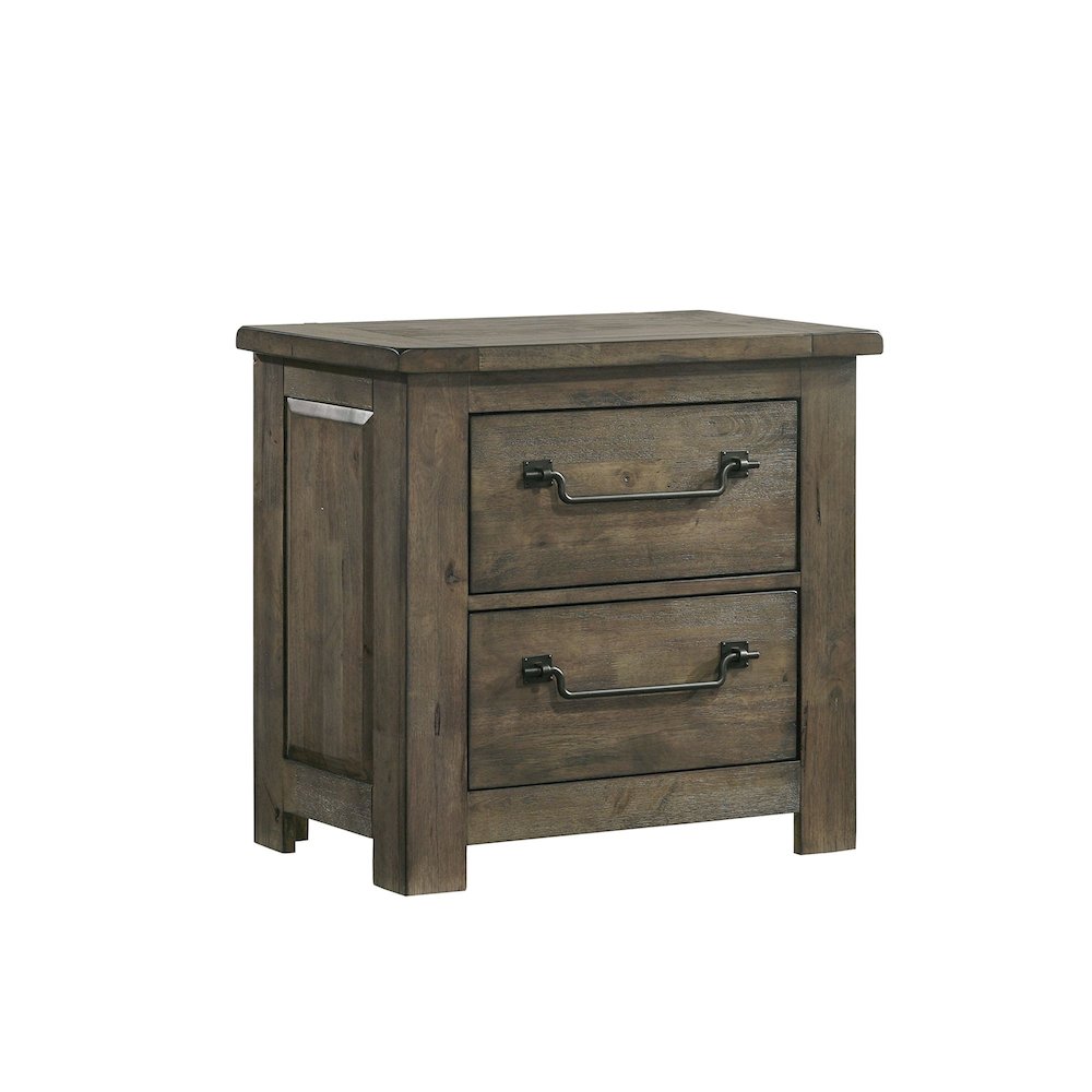 Memphis Queen Panel 3PC Bedroom Set in Grey. Picture 4