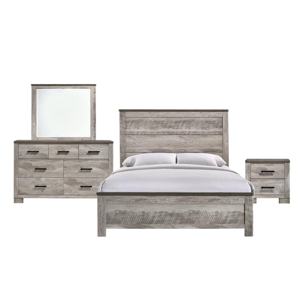 Adam King Panel 4PC Bedroom Set. Picture 1