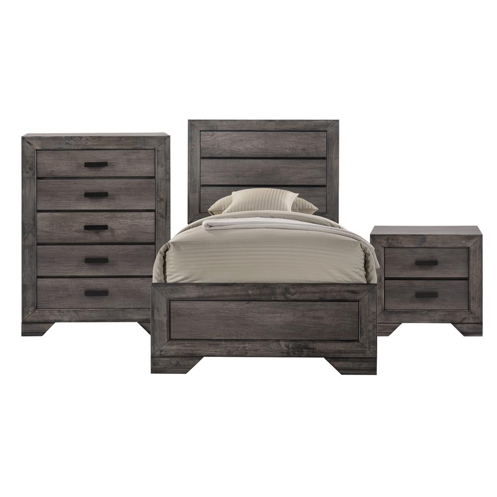 Picket House Furnishings Grayson Youth Twin Panel 3PC Bedroom Set. Picture 1