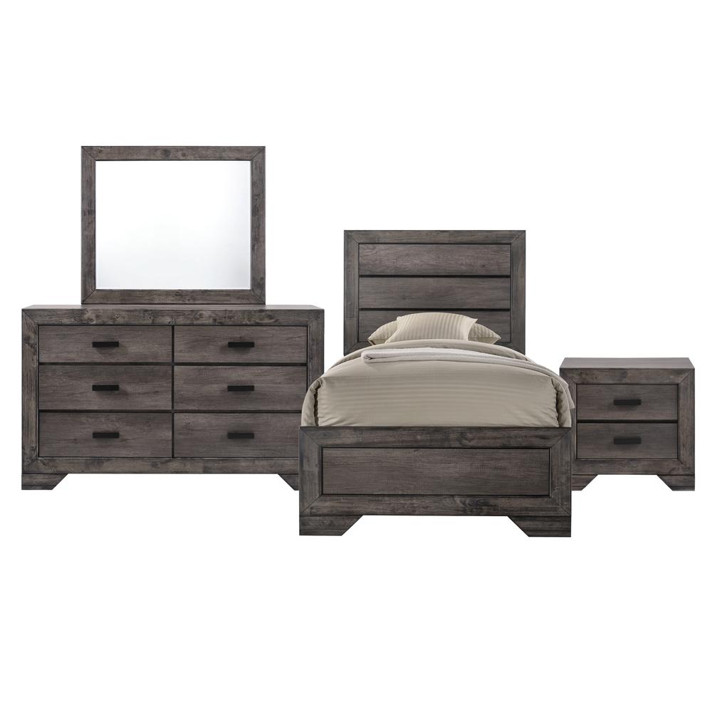 Grayson Youth Twin Panel 4PC Bedroom Set. Picture 1