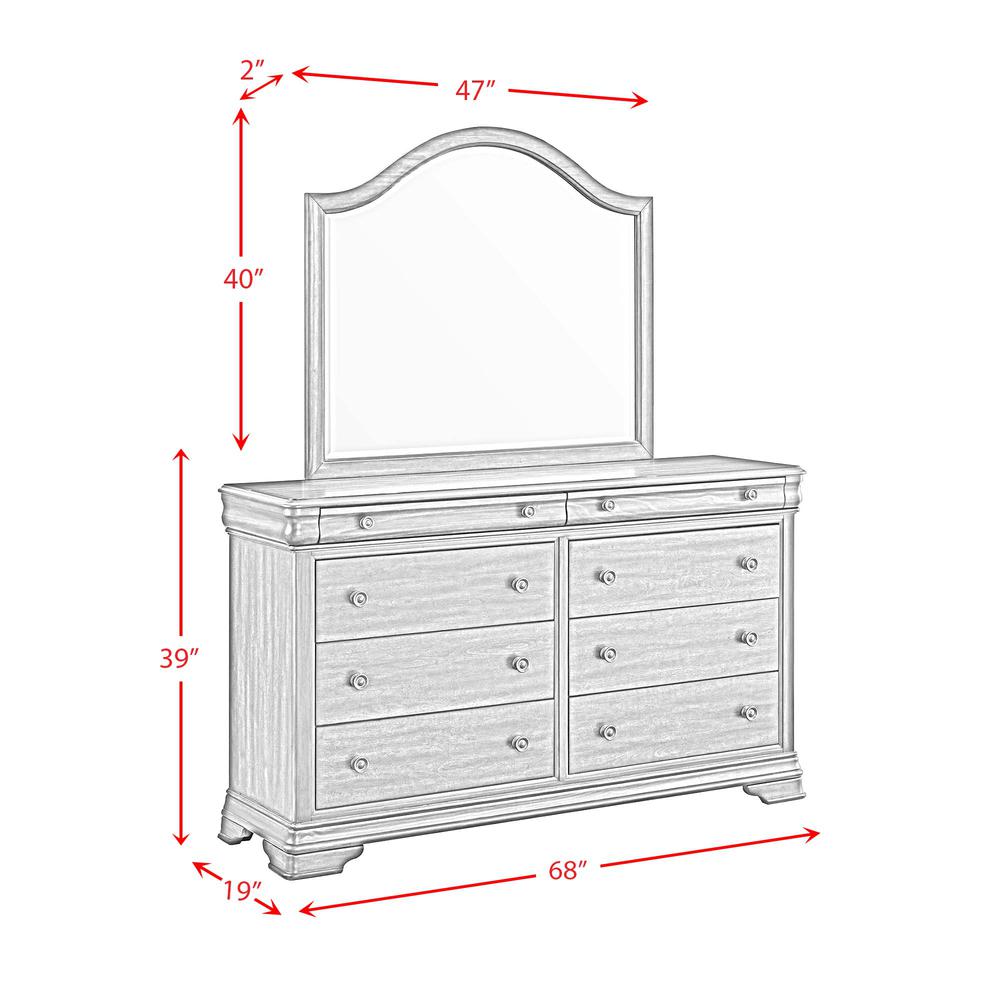 Stark Queen 5PC Bedroom Set in Cherry. Picture 7