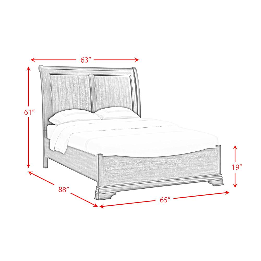 Stark Queen 5PC Bedroom Set in Cherry. Picture 6