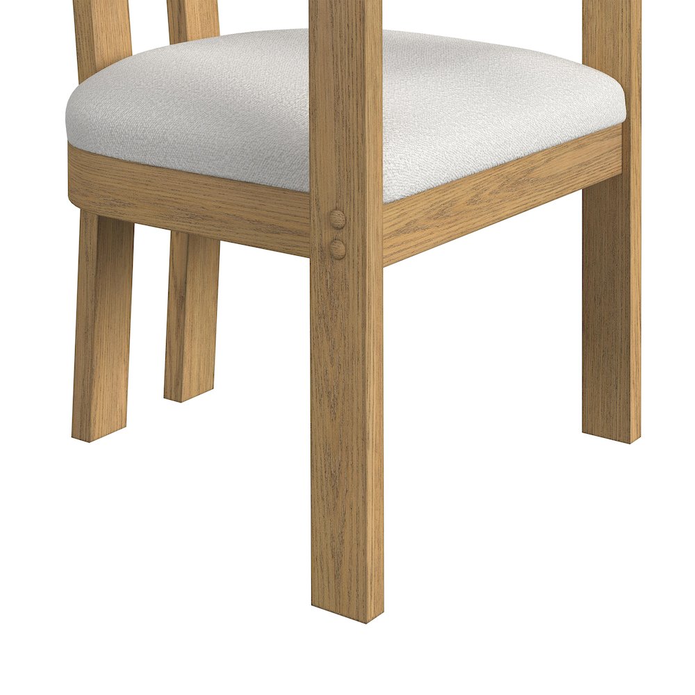 Canal 7PC Dining Set Natural-Rectangular Table, Four Chairs and Two Arm Chairs. Picture 11