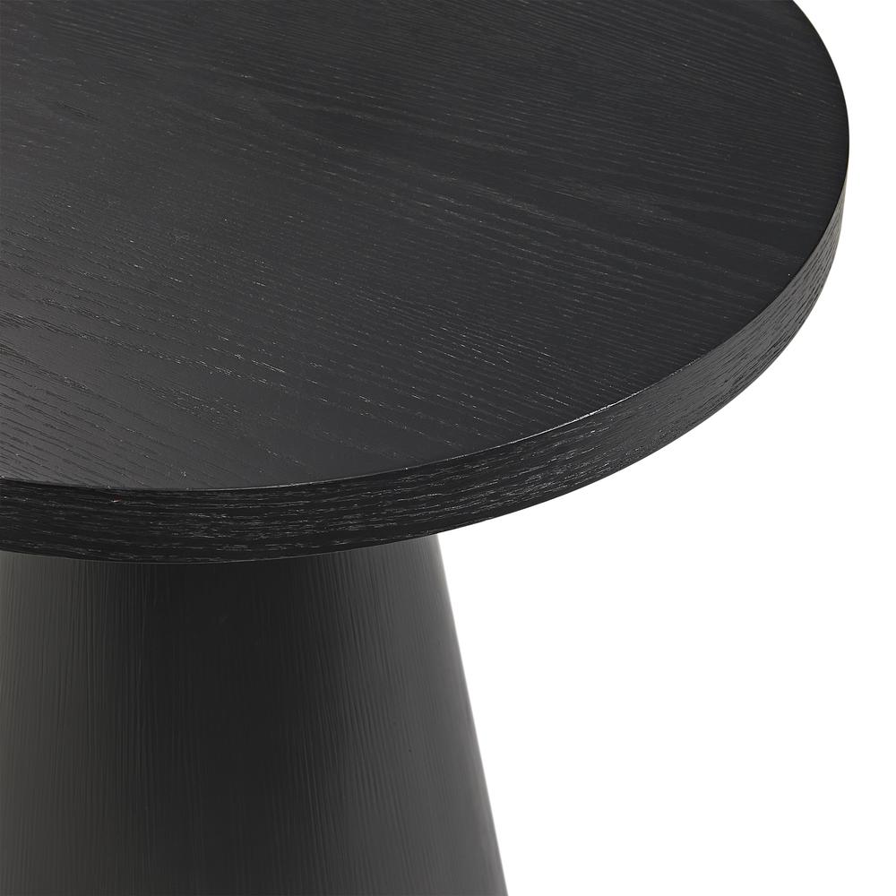 Canal   Round Coffee Table in Black. Picture 3