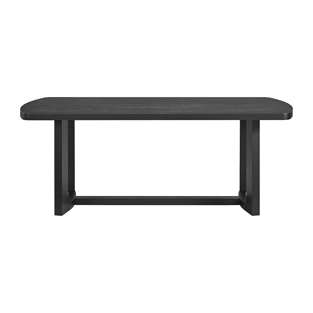 Portland Rectangular Dining Table in Black. Picture 3