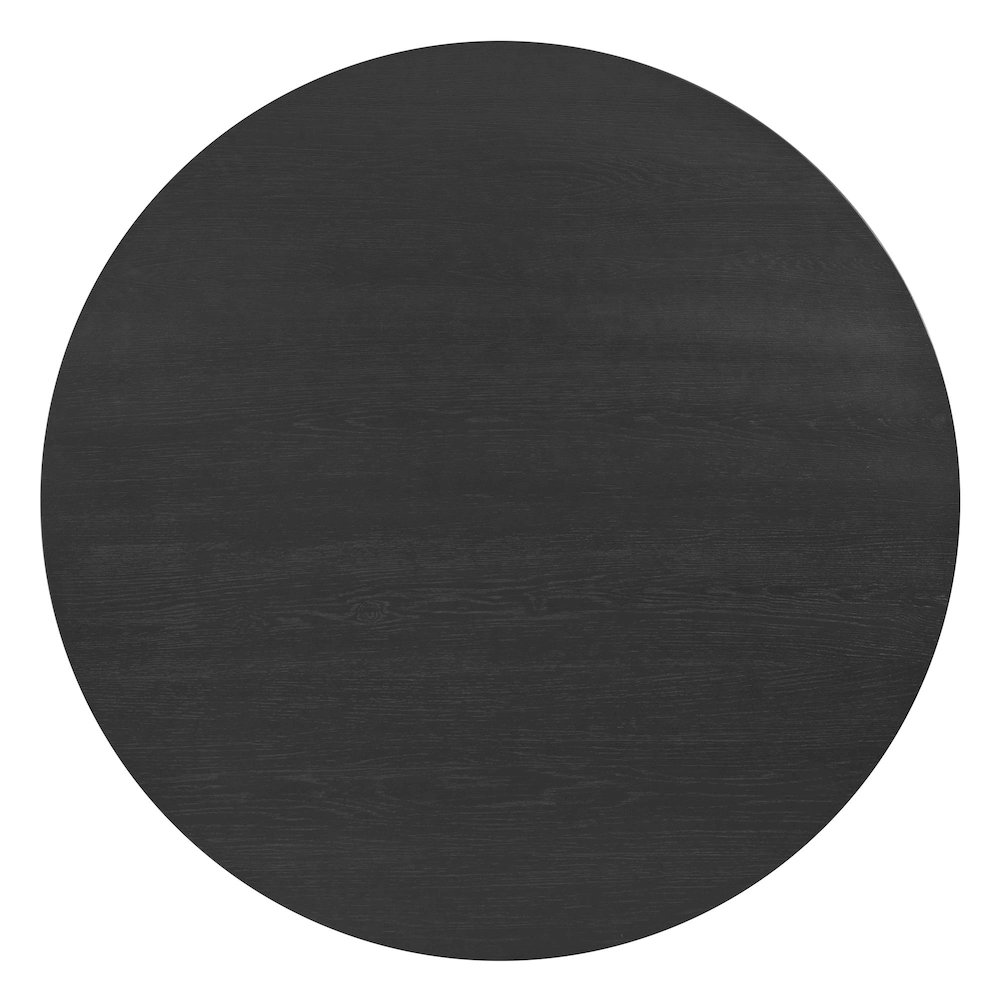 Canal Round Dining Table in Black. Picture 4