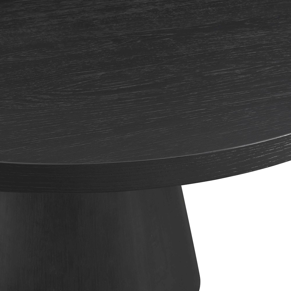 Canal Round Dining Table in Black. Picture 5