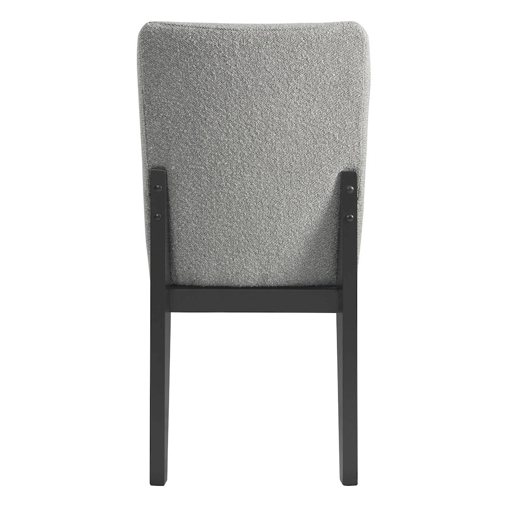 Canal Side Chair with Grey Fabric (PGY1113-4) in Black (2 Per Carton). Picture 3