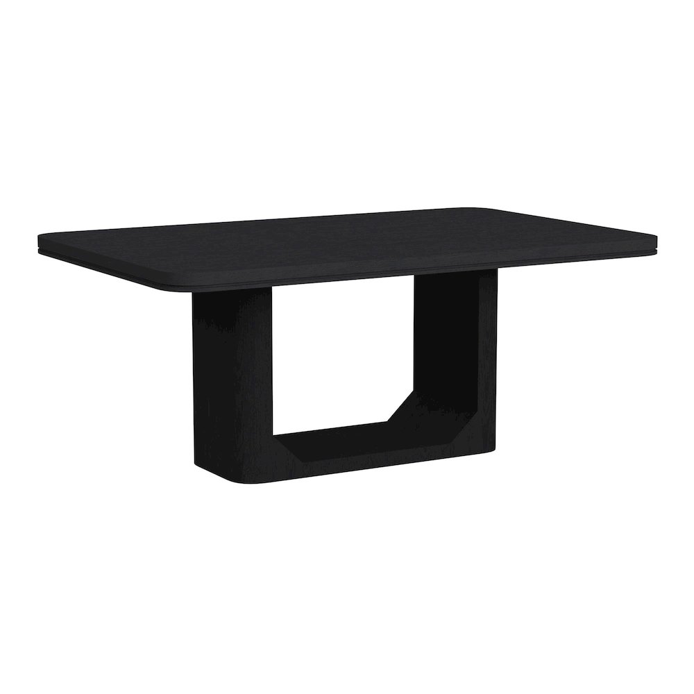 Camelot 5PC Standard Height Dining Set in Black-Table and Four Chairs. Picture 1