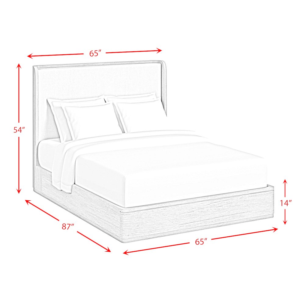 Camelot Queen UPH Bed in Black. Picture 6