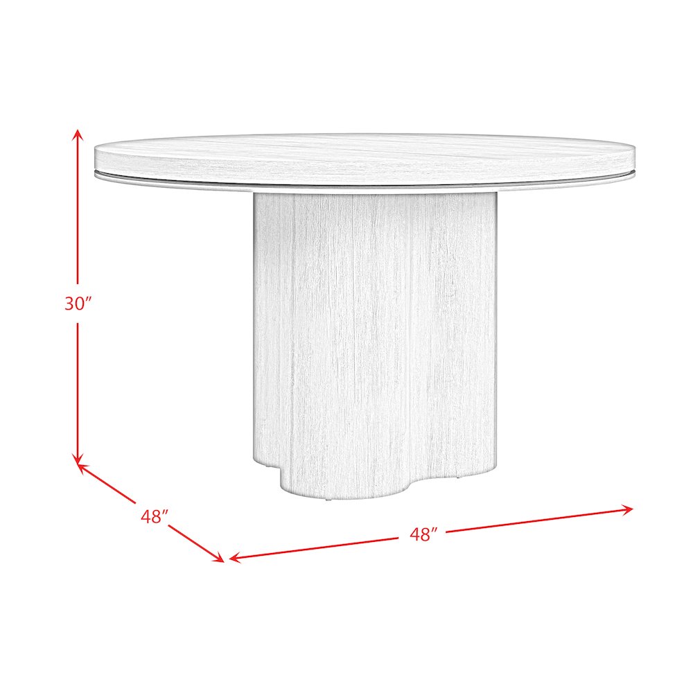 Camelot Round Dining Table in Natural. Picture 6