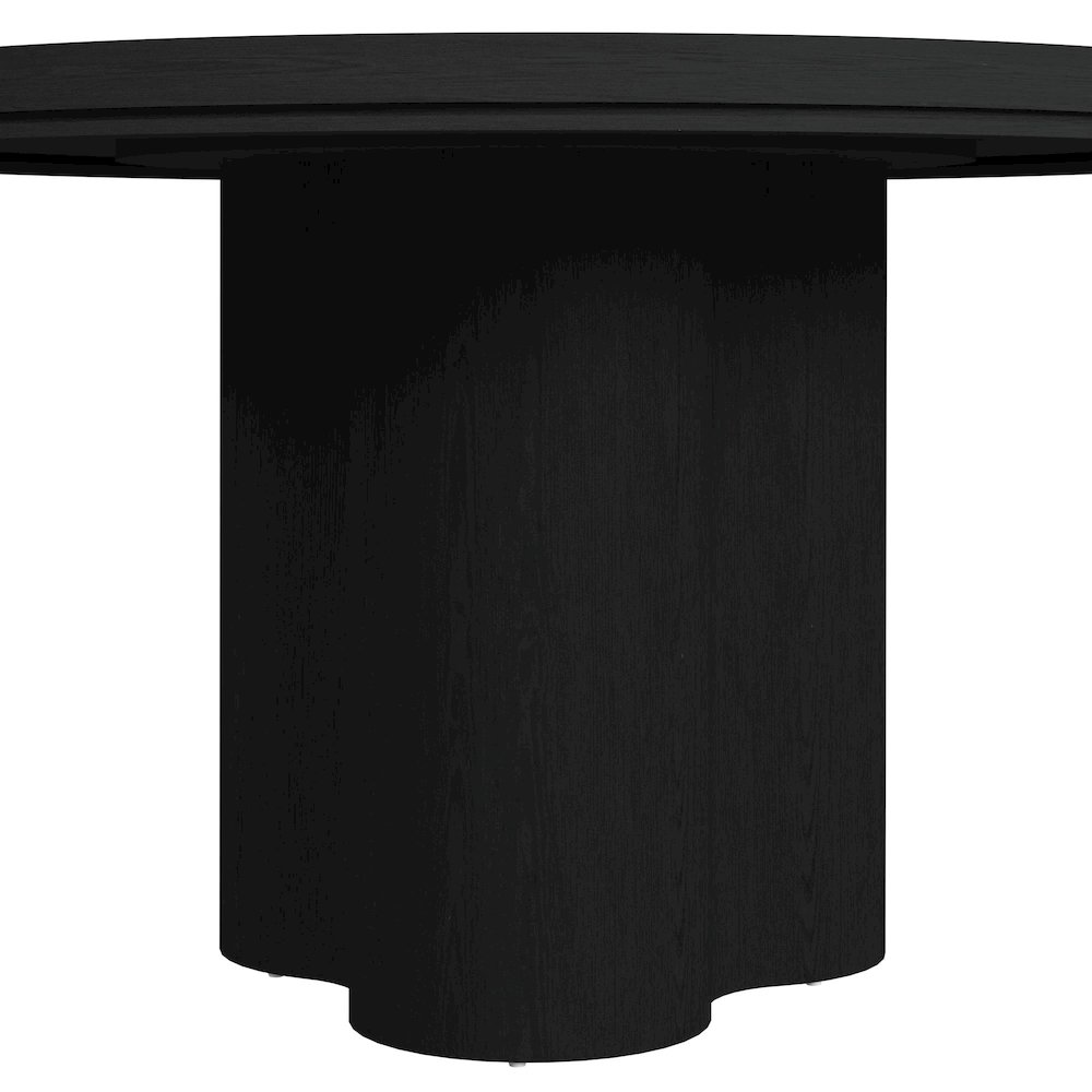 Camelot 5PC Standard Height Dining Set in Black-Round Table and Four Chairs. Picture 5