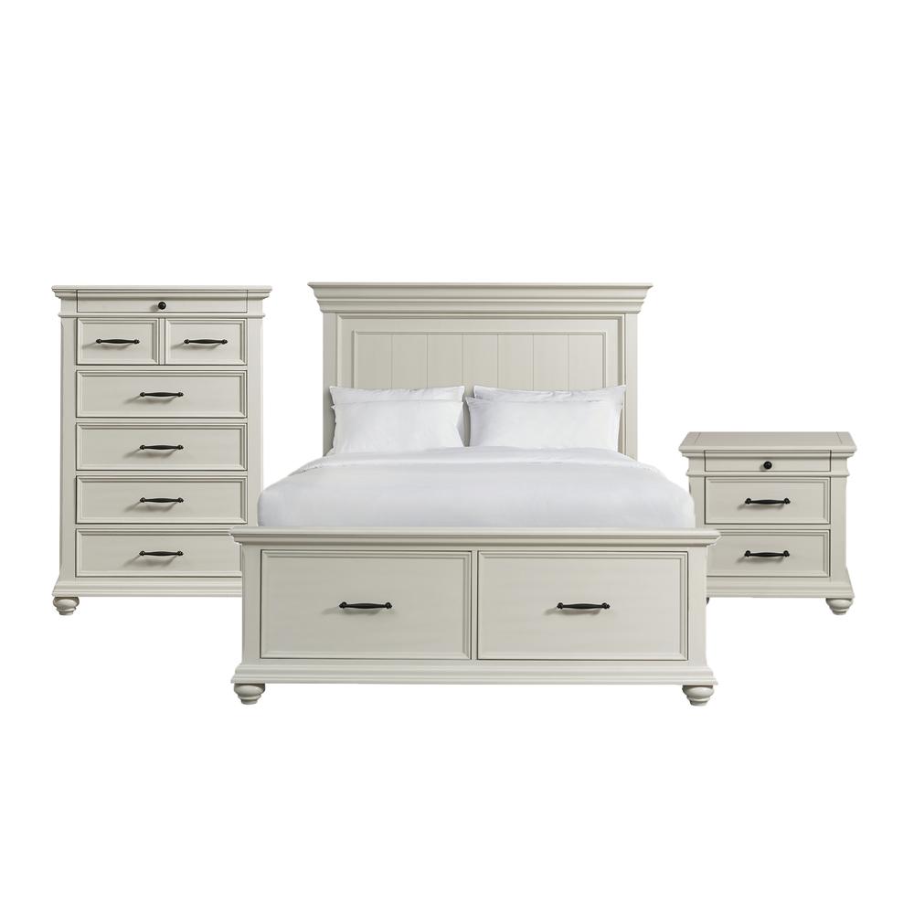 Brooks Queen Platform Storage 3PC Bedroom Set. Picture 1