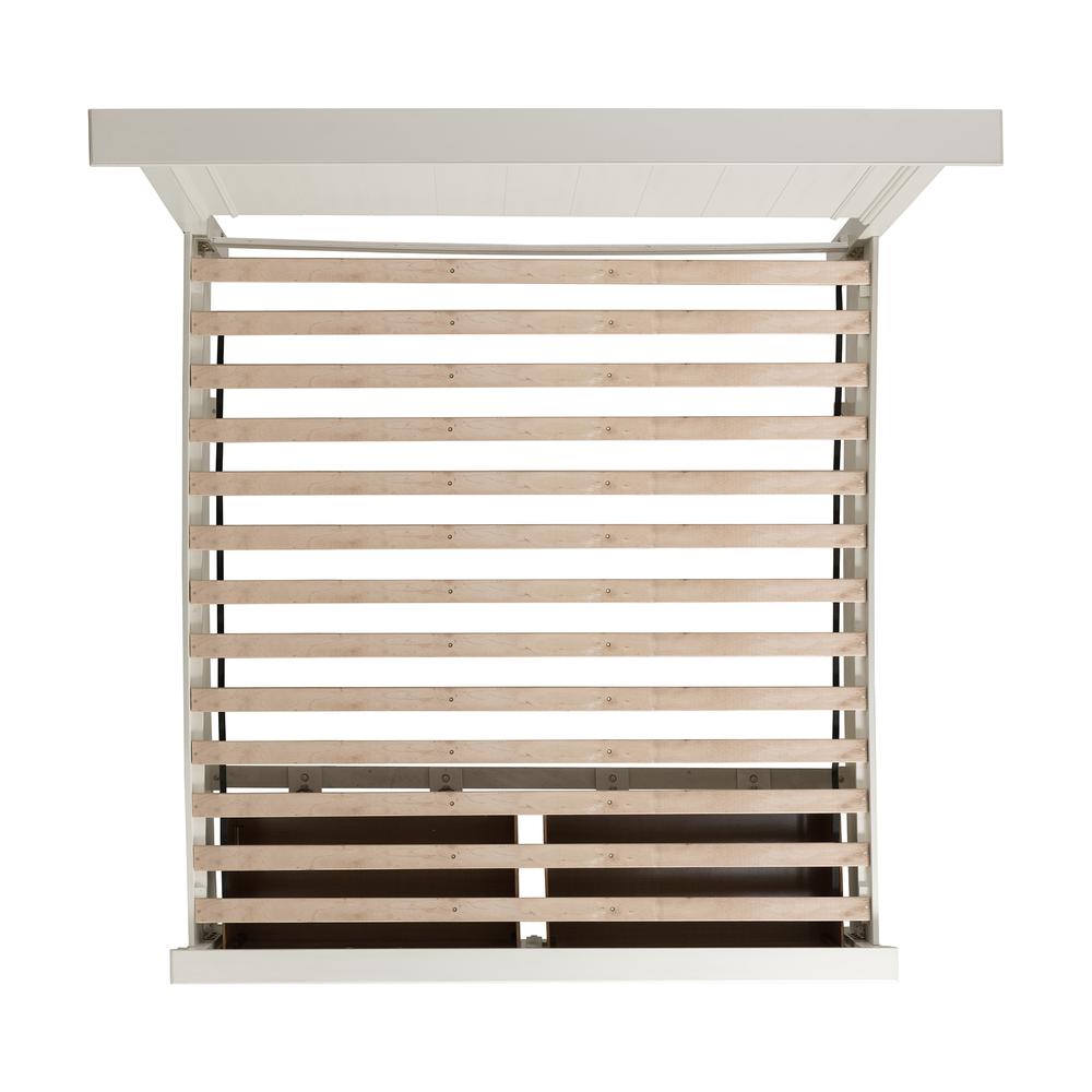 Brooks King Platform Storage 3PC Bedroom Set in White. Picture 3