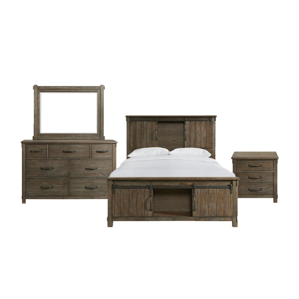Jack Queen Platform Storage 4PC Bedroom Set. Picture 1