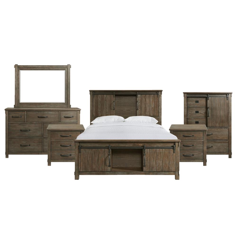 Jack Queen Platform Storage 6PC Bedroom Set. Picture 1