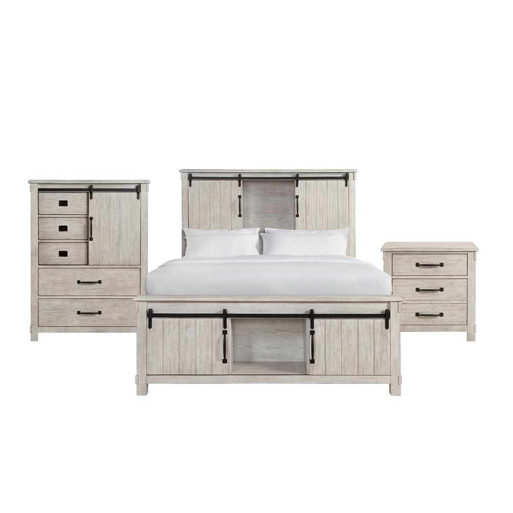 Picket House Furnishings Jack Queen Platform Storage 3PC Bedroom Set. Picture 1