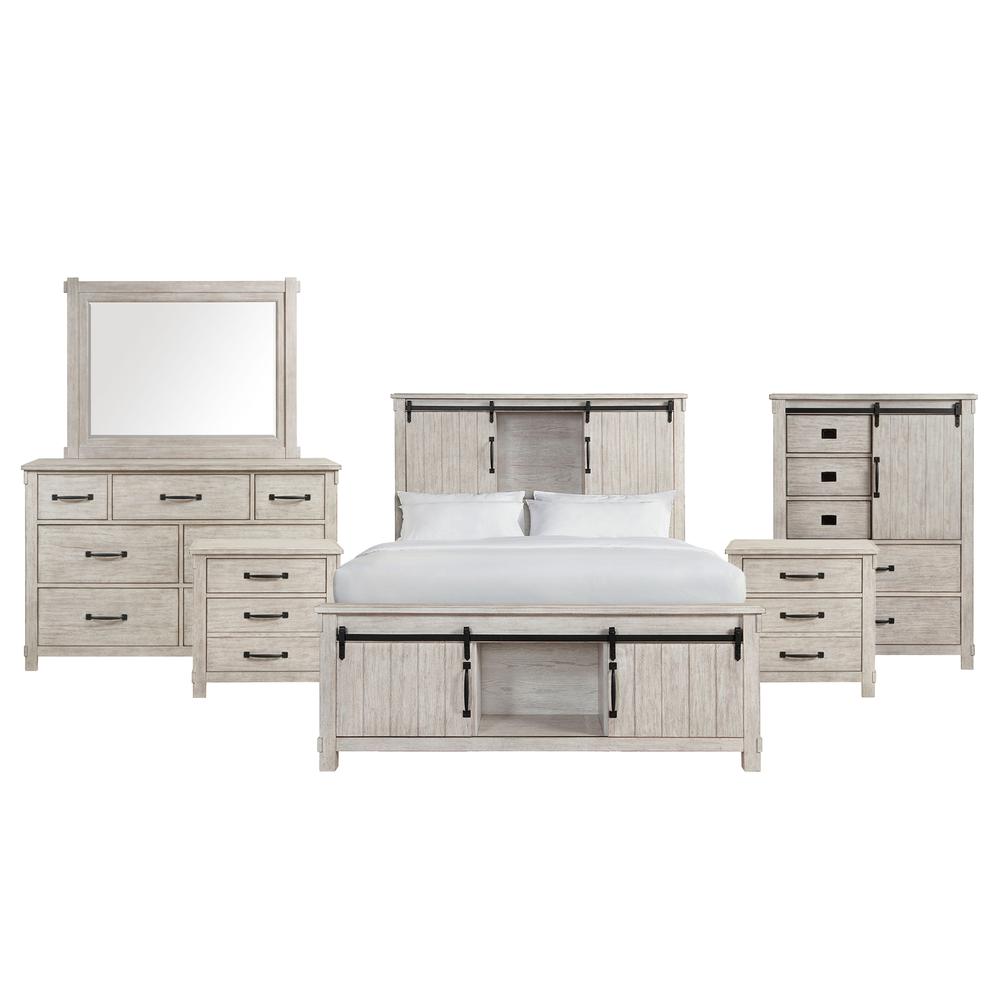 Jack Queen Platform Storage 6PC Bedroom Set. Picture 1