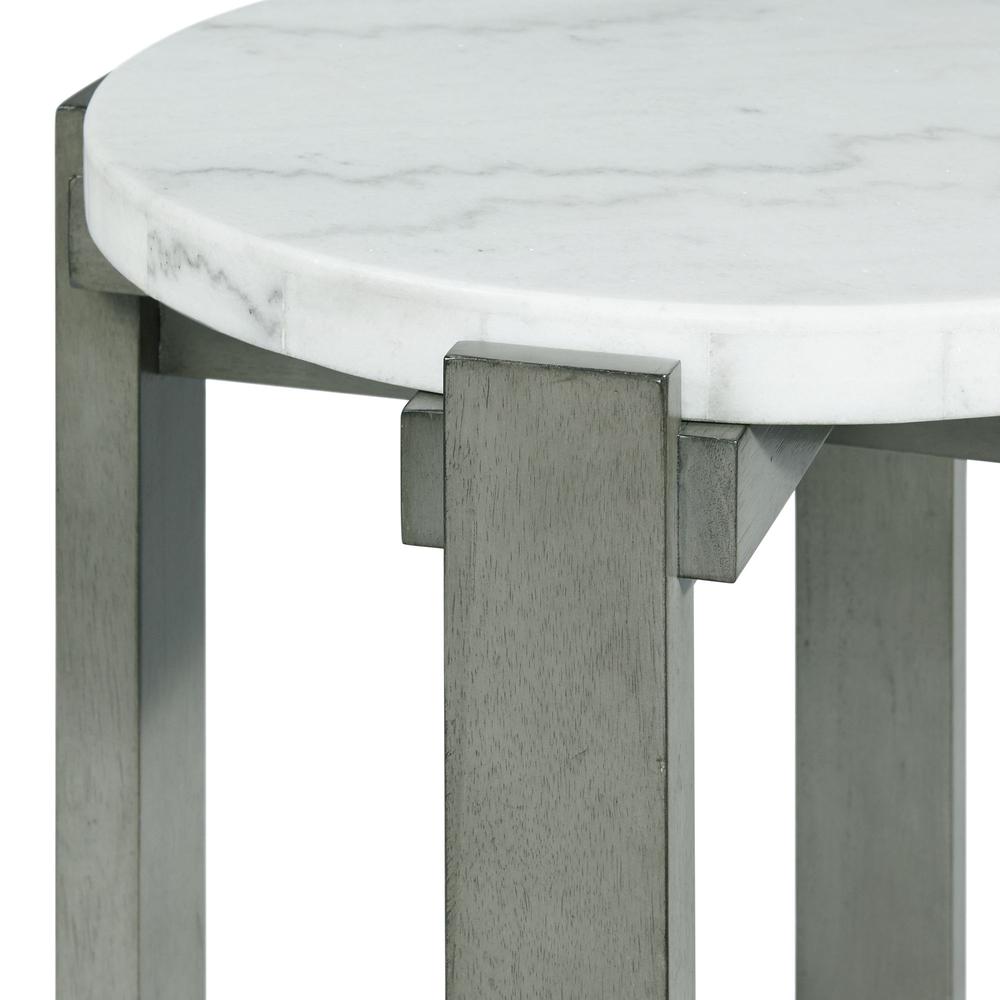 Rysa Round End Table in Grey. Picture 6