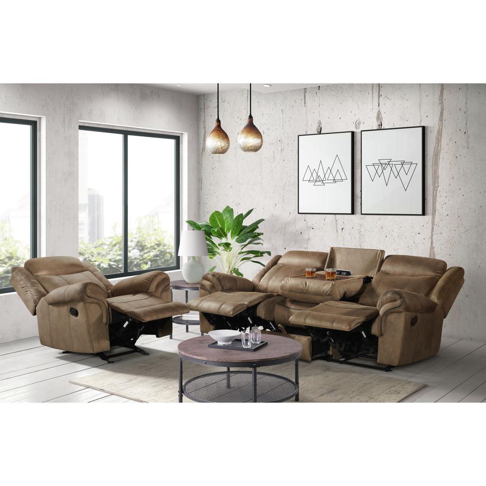 Tasso  Glider Recliner in T101 Brown. Picture 10