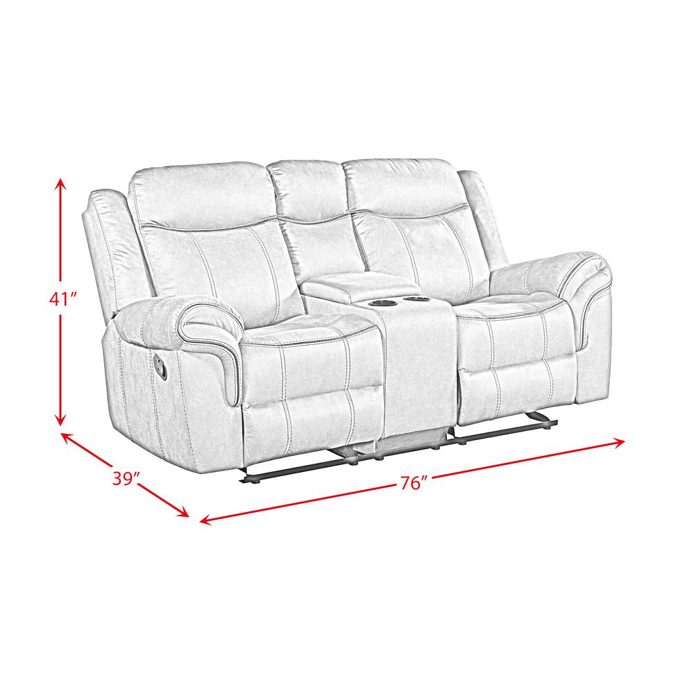 Tasso 3PC Living Room Set in T101 Brown-Sofa, Loveseat & Recliner. Picture 6