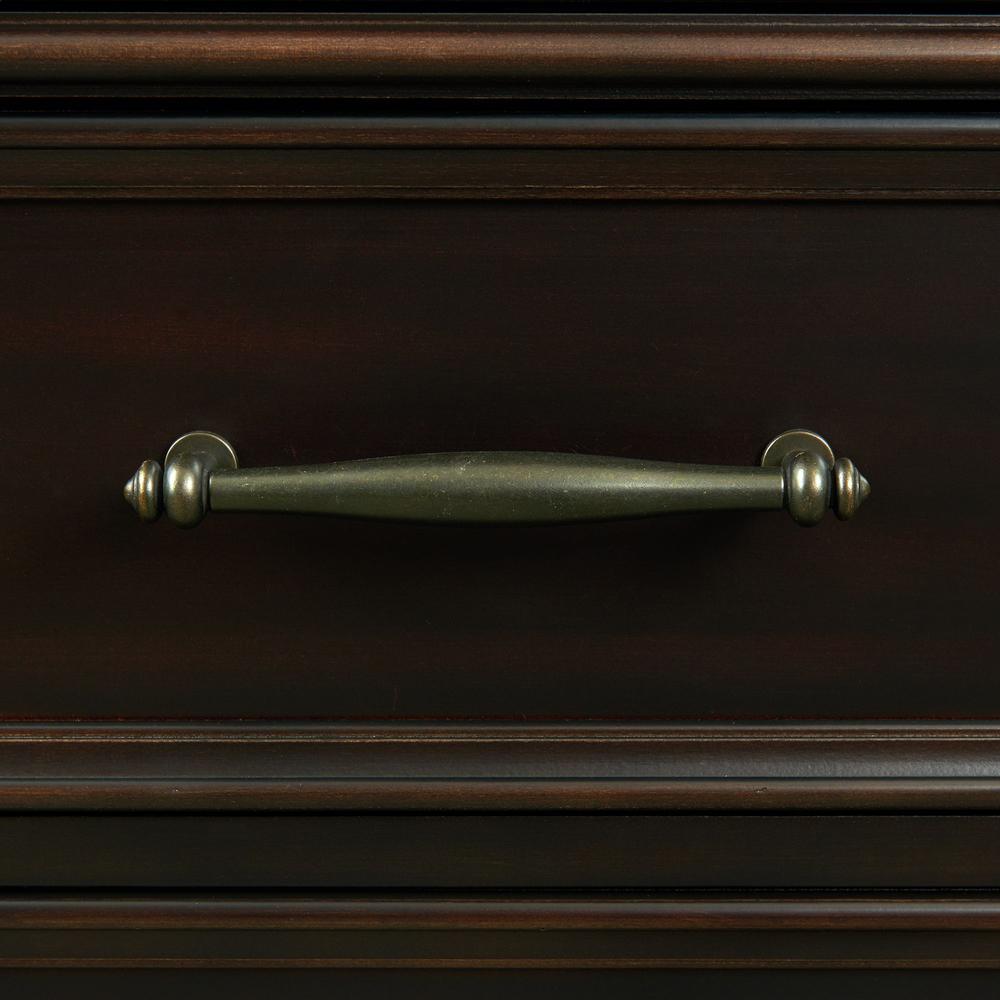 Brooks 9-Drawer Dresser with Mirror in Black. Picture 2