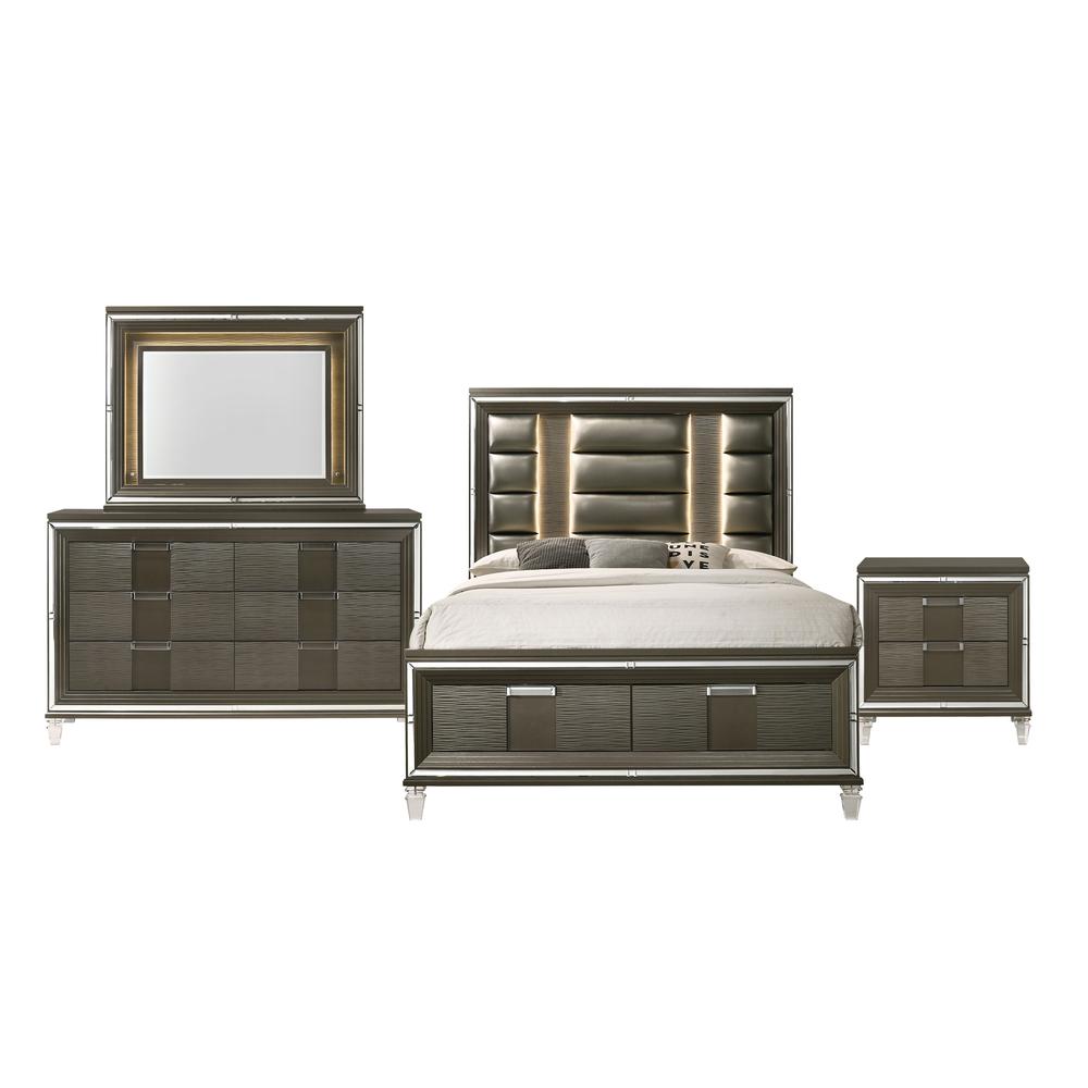 Charlotte King Storage 4PC Bedroom Set. Picture 1