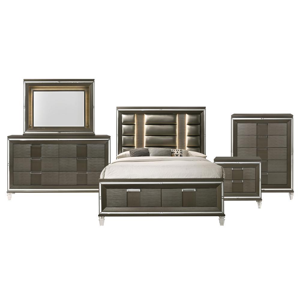 Charlotte Queen Storage 5PC Bedroom Set. Picture 1