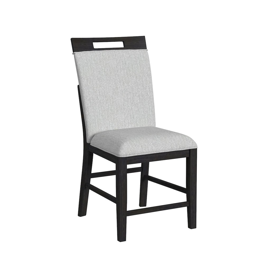 Transcend 7PC Counter Height Dining Set in Charcoal-Table and Six Chairs. Picture 4