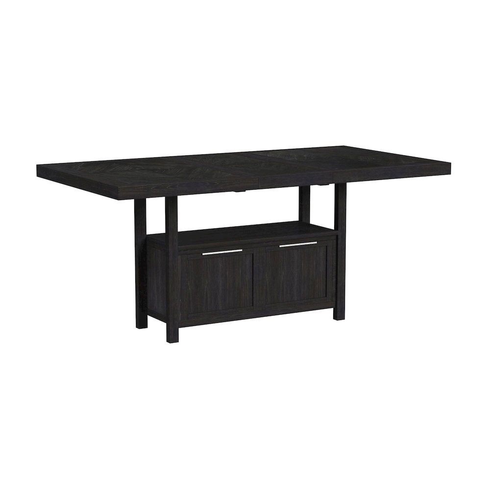Transcend 6PC Counter Height Dining Set in Charcoal-Table, Four Chairs & Bench. Picture 2