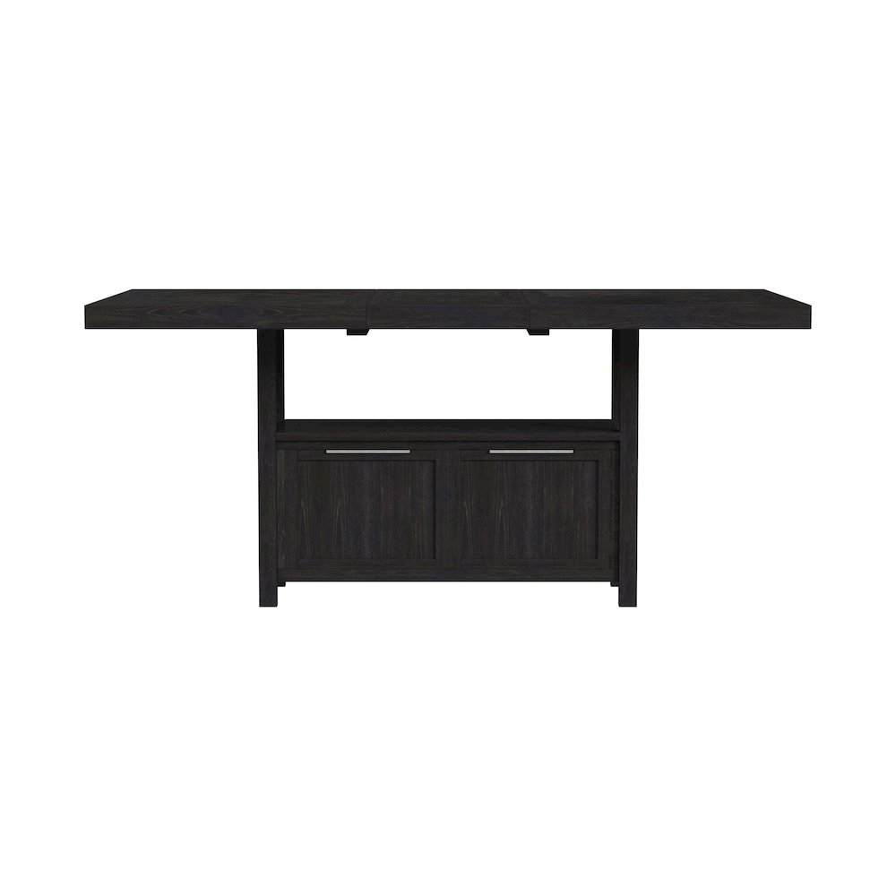 Transcend Counter Table with 20" Leaf in Charcoal. Picture 3