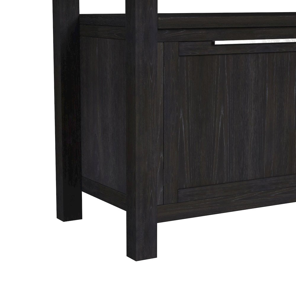 Transcend 6PC Counter Height Dining Set in Charcoal-Table, Four Chairs & Bench. Picture 6