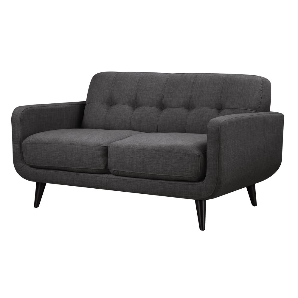 Hailey 3PC Sofa Set in Charcoal. Picture 34